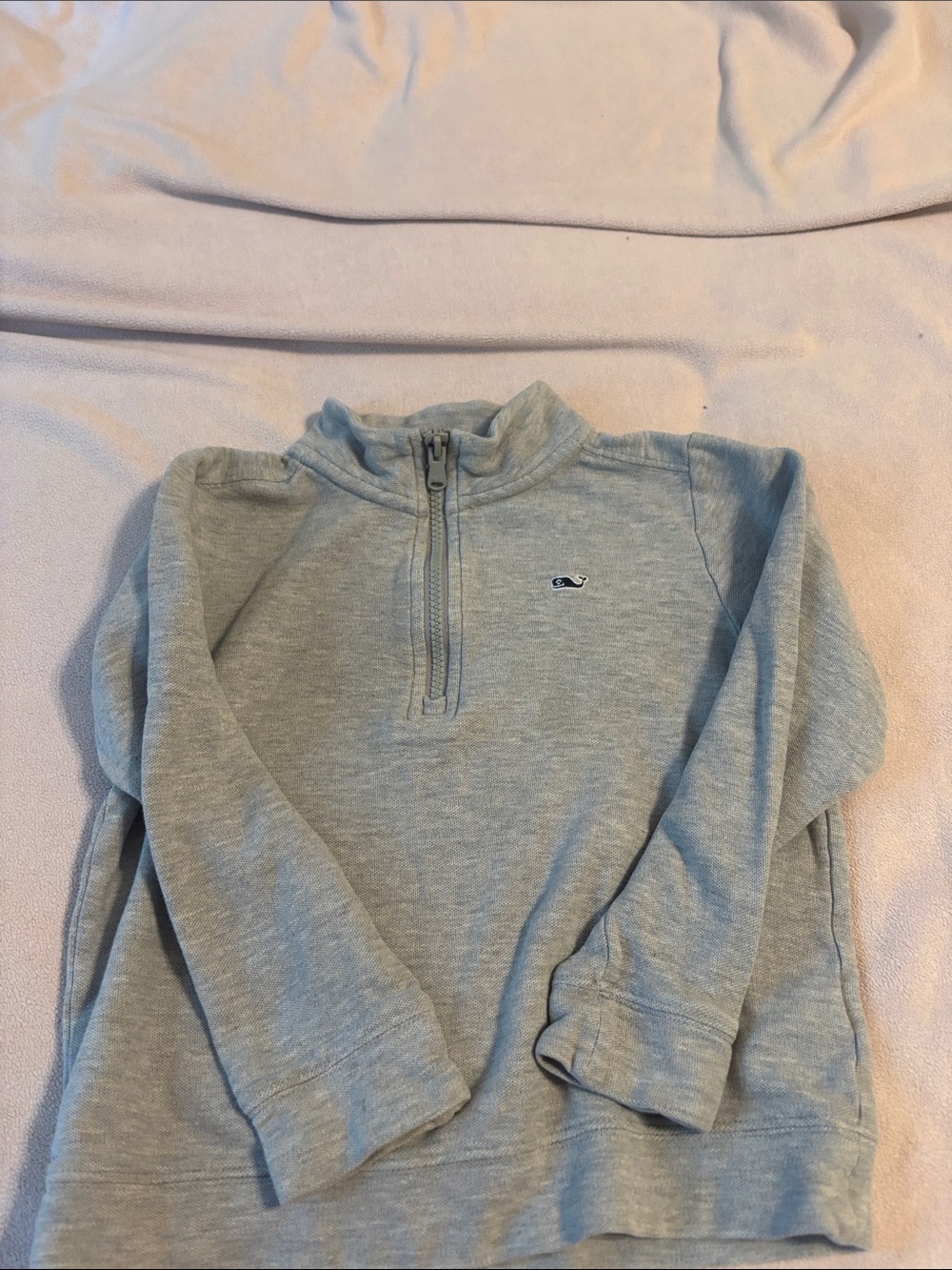 Vineyard Vines Light Gray Pullover with Whale Logo